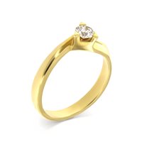 Ring Roman Gioielli Woman in Yellow Gold Diamante 0.30 Ct R567A24N42M23 - R567A24N42M23